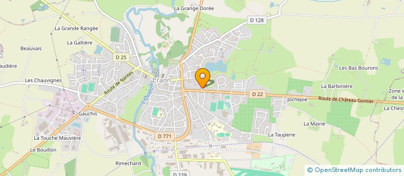 localisation de l'entreprise SELLERIE COURNE à CRAON