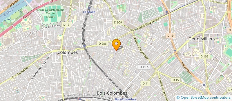 localisation de l'entreprise SELLERIE CUIR PRESTIGE à COLOMBES