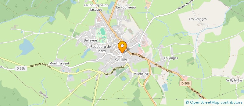 localisation de l'entreprise SELLERIE CUPILLARD  SAULIEU