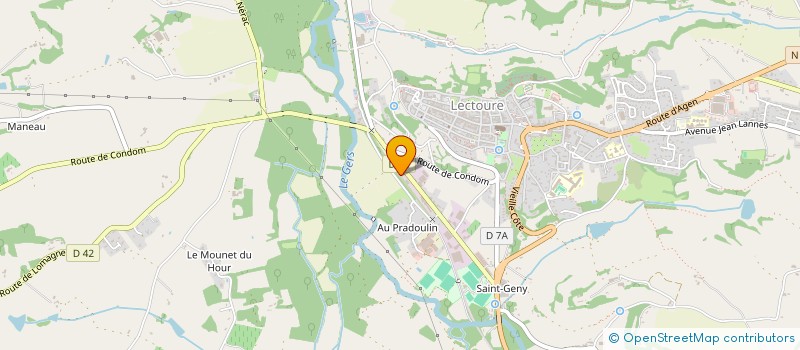 localisation de l'entreprise SELLERIE DE LA GARE  LECTOURE