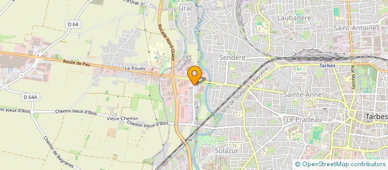 localisation de l'entreprise SELLERIE DES 3 ALLURES  TARBES