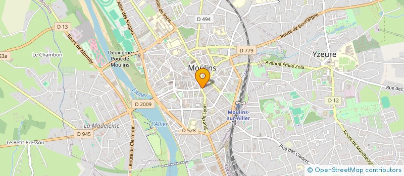 localisation de l'entreprise SELLERIE DU CENTRE à MOULINS