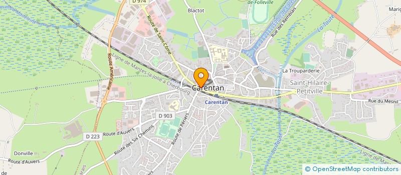localisation de l'entreprise SELLERIE DU COTENTIN SARL à CARENTAN-LES-MARAIS