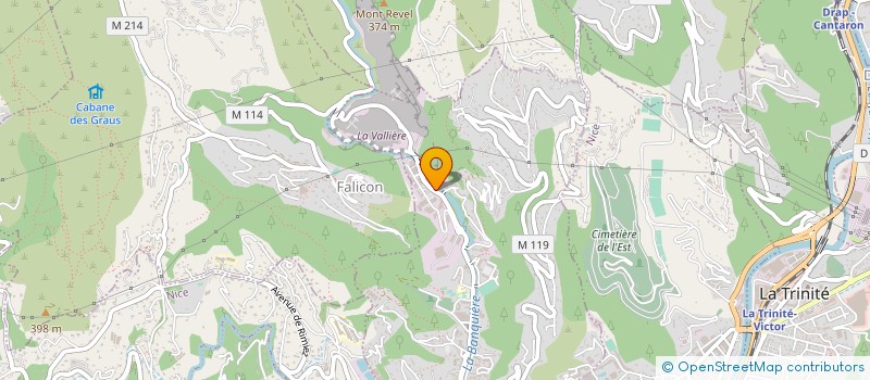 localisation de l'entreprise SELLERIE LA VALLIERE à LA COLLE-SUR-LOUP