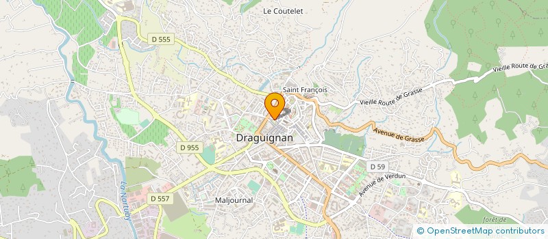 localisation de l'entreprise SELLERIE MAROQUINERIE DU VERDON à DRAGUIGNAN