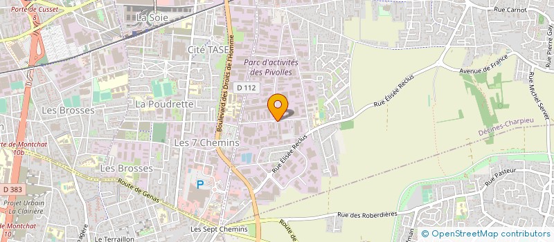 localisation de l'entreprise SELLERIE MOILLO à DECINES-CHARPIEU