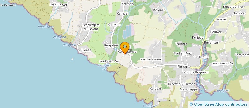 localisation de l'entreprise SELLERIE POINT BARRE  MOELAN SUR MER