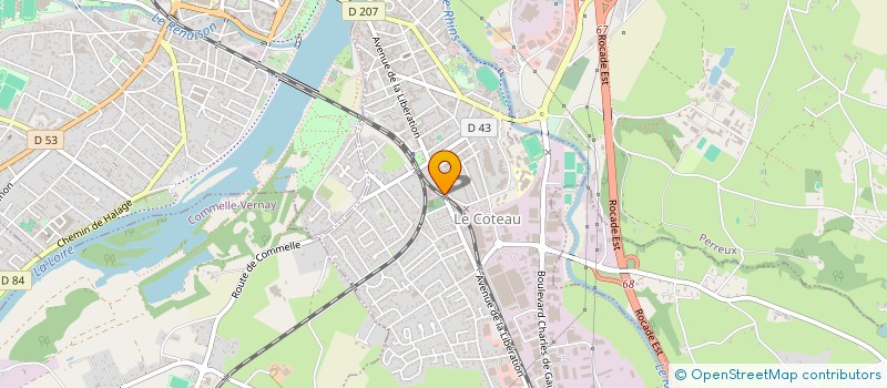 localisation de l'entreprise SELLERIE ROANNAISE  LE COTEAU