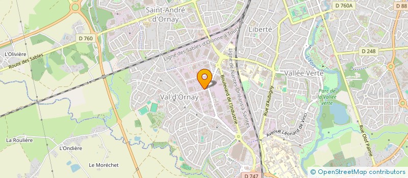 localisation de l'entreprise SELLERIE SAUVEBOIS  LA ROCHE-SUR-YON