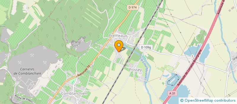 localisation de l'entreprise SELLERIE WANETA  PREMEAUX-PRISSEY