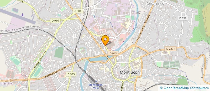 localisation de l'entreprise SELLIG à MONTLUCON