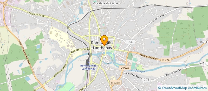 localisation de l'entreprise SELLINE  ROMORANTIN-LANTHENAY