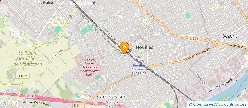 localisation de l'entreprise SELLU2  HOUILLES