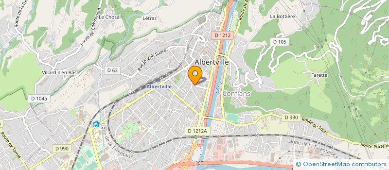 localisation de l'entreprise SELMA  ALBERTVILLE