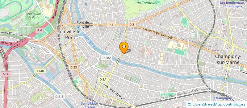 localisation de l'entreprise SELN 26 à CHAMPIGNY-SUR-MARNE
