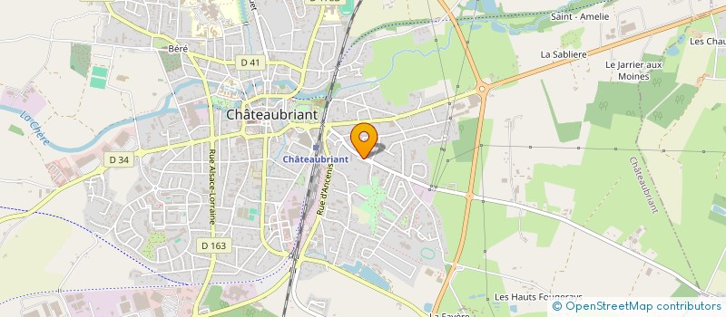 localisation de l'entreprise SELOR à CHATEAUBRIANT