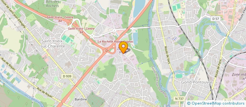localisation de l'entreprise SELOTI à SAINT-YRIEIX-SUR-CHARENTE