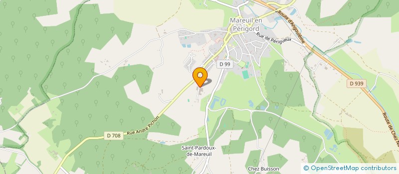 localisation de l'entreprise SELP à MAREUIL EN PERIGORD