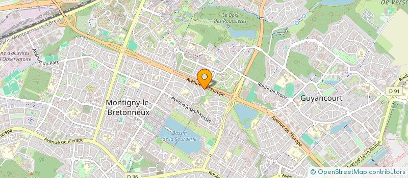 localisation de l'entreprise SELRAL KASSAOUI  MONTIGNY-LE-BRETONNEUX