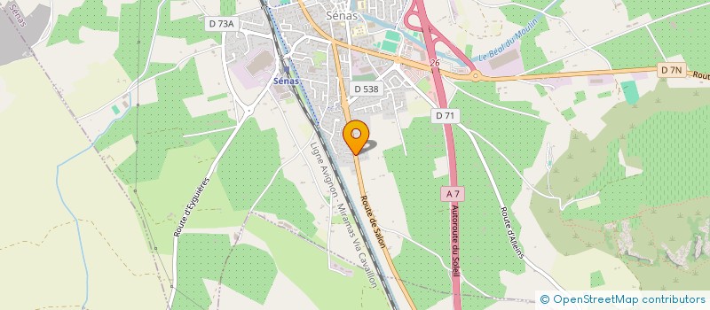 localisation de l'entreprise SELSO  SENAS