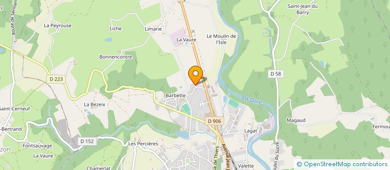 localisation de l'entreprise SELT à COURPIERE
