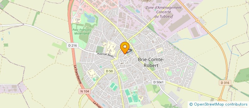 localisation de l'entreprise SELURL INFIRMIERE PULAWSKI VIRGINIE  BRIE-COMTE-ROBERT