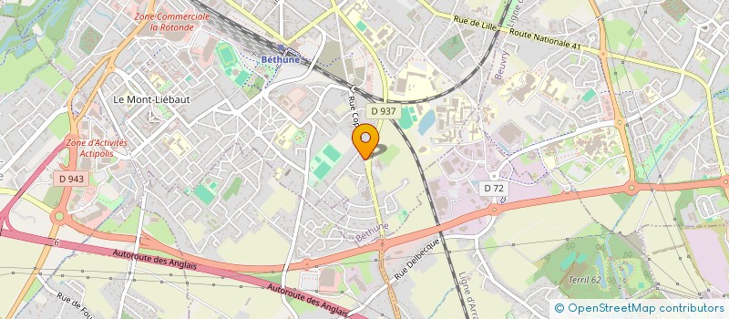 localisation de l'entreprise SELURL PHARMACIE CHAVIGNY  BETHUNE