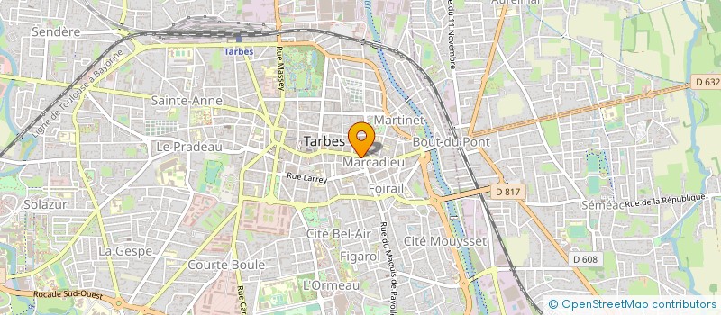 localisation de l'entreprise SELURL PHARMACIE DE LA HALLE MARCADIEU à TARBES