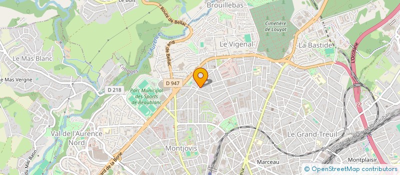 localisation de l'entreprise SELVA NEGOCE à LIMOGES