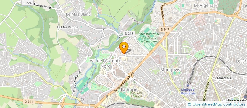 localisation de l'entreprise SELVAN AUTO à LIMOGES
