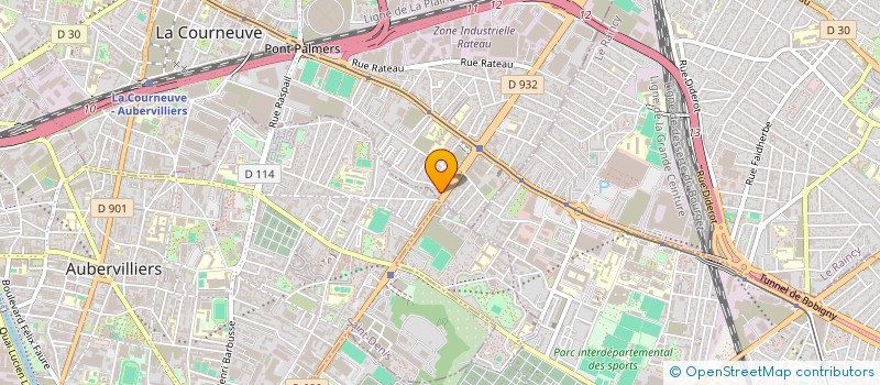 localisation de l'entreprise SELVANET à LA COURNEUVE