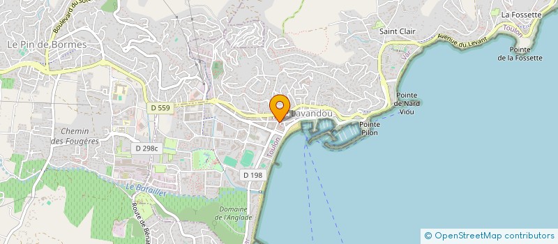 localisation de l'entreprise SELYAN à LE LAVANDOU