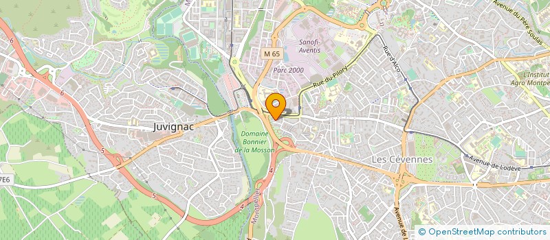localisation de l'entreprise SELYO à MONTPELLIER