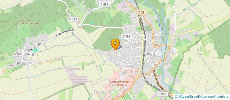localisation de l'entreprise SELYS DIFFUSION à INGWILLER