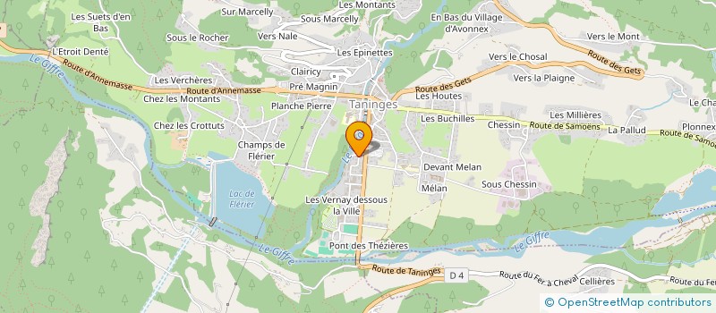 localisation de l'entreprise SEM à TANINGES