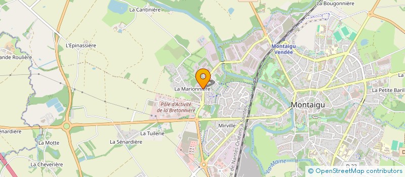 localisation de l'entreprise SEM BOUTEAU à MONTAIGU-VENDEE