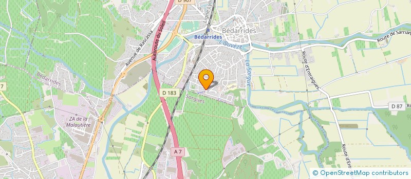 localisation de l'entreprise SEM COMMUNICATION  BEDARRIDES