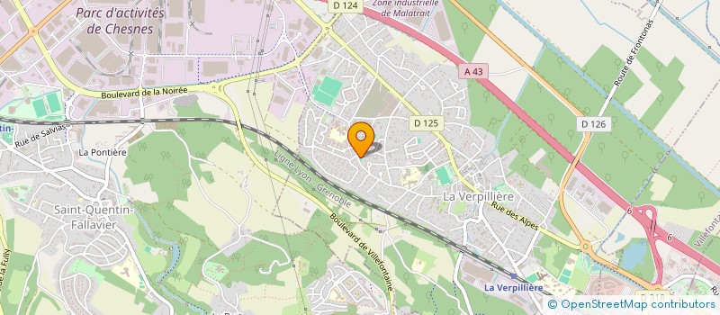 localisation de l'entreprise SEM CONSTRUCTION  LA VERPILLIERE