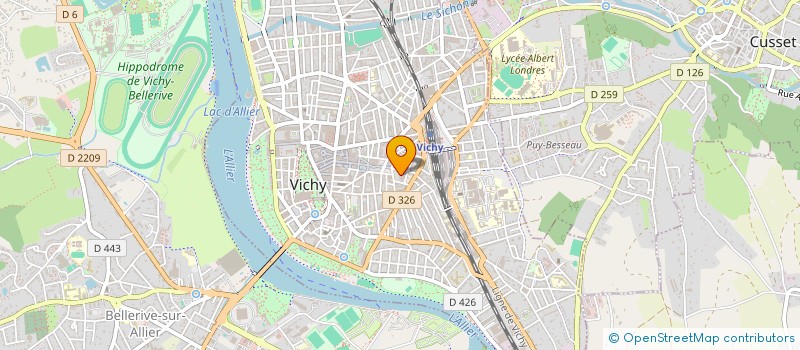 localisation de l'entreprise SEM DES GRANDS HOTELS DE VICHY à VICHY
