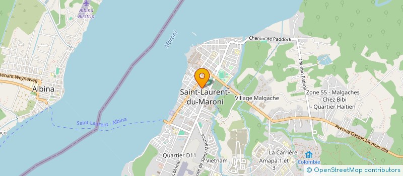 localisation de l'entreprise SEM DU NORD-OUEST DE LA GUYANE  SAINT-LAURENT-DU-MARONI
