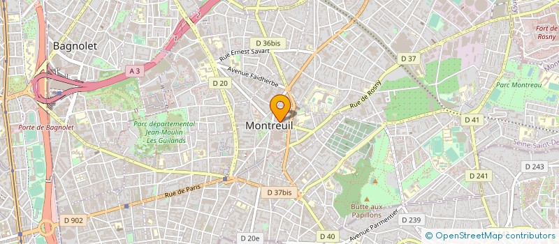 localisation de l'entreprise SEM MONTREUIL DEVELOPPEMENT à MONTREUIL
