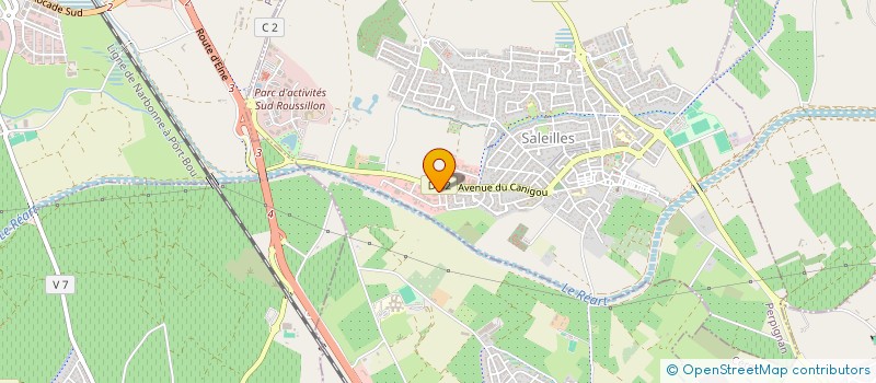 localisation de l'entreprise SEM OC  SALEILLES