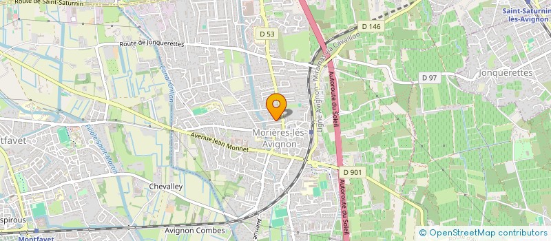 localisation de l'entreprise SEM PRODUCTION  MORIERES-LES-AVIGNON