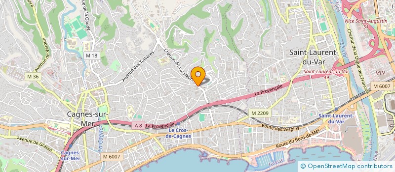 localisation de l'entreprise SEMA à CAGNES-SUR-MER