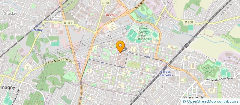 localisation de l'entreprise SEMA à SARCELLES