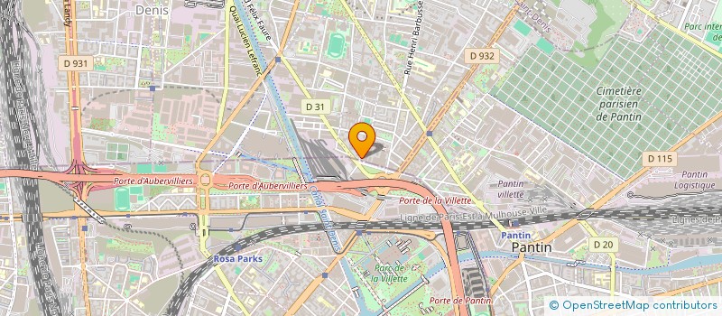 localisation de l'entreprise SEMA  AUBERVILLIERS