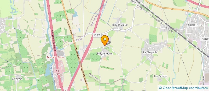 localisation de l'entreprise SEMA  QUINCIEUX