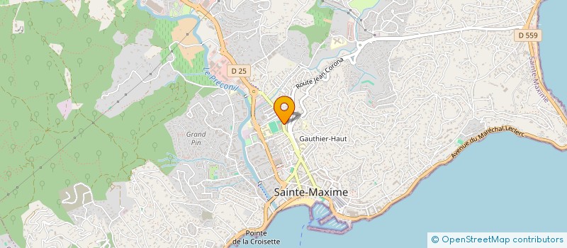localisation de l'entreprise SEMA CONSTRUCTION à SAINTE-MAXIME