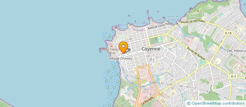 localisation de l'entreprise SEMA EXPL MINIERE L APPROUAGUE  CAYENNE