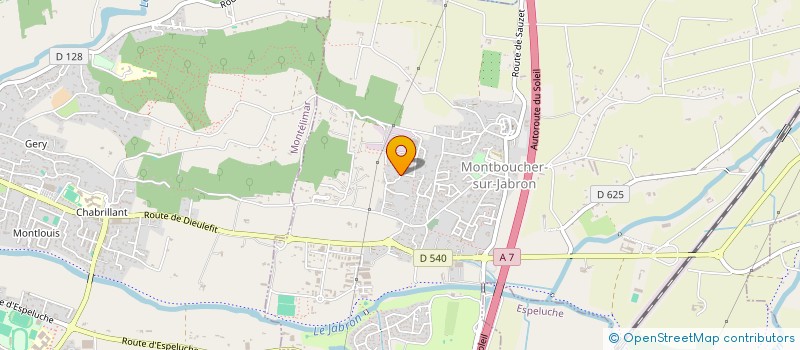 localisation de l'entreprise SEMA PROMO  MONTBOUCHER-SUR-JABRON